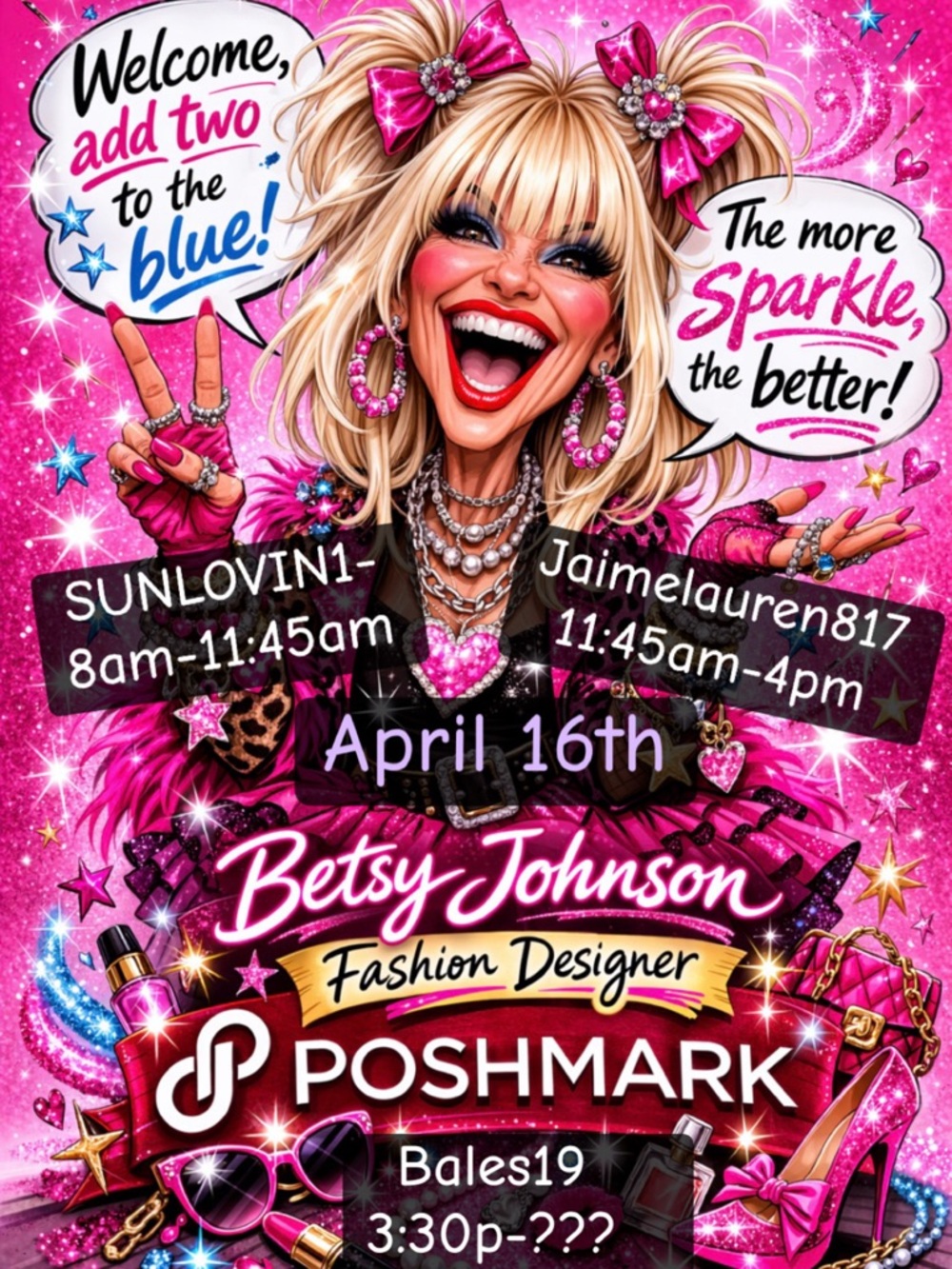 Betsey Johnson All Day Share Show April 16th